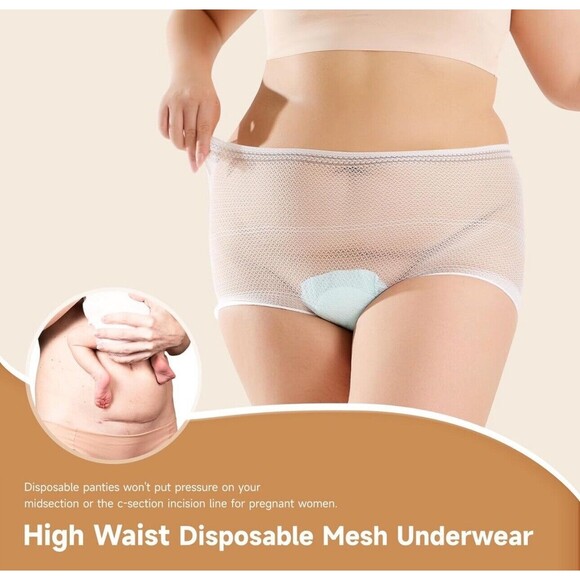 Carer Postpartum Disposable Panties High Waist Maternity Mesh 20 Pack Sz L NEW! - Picture 5 of 6